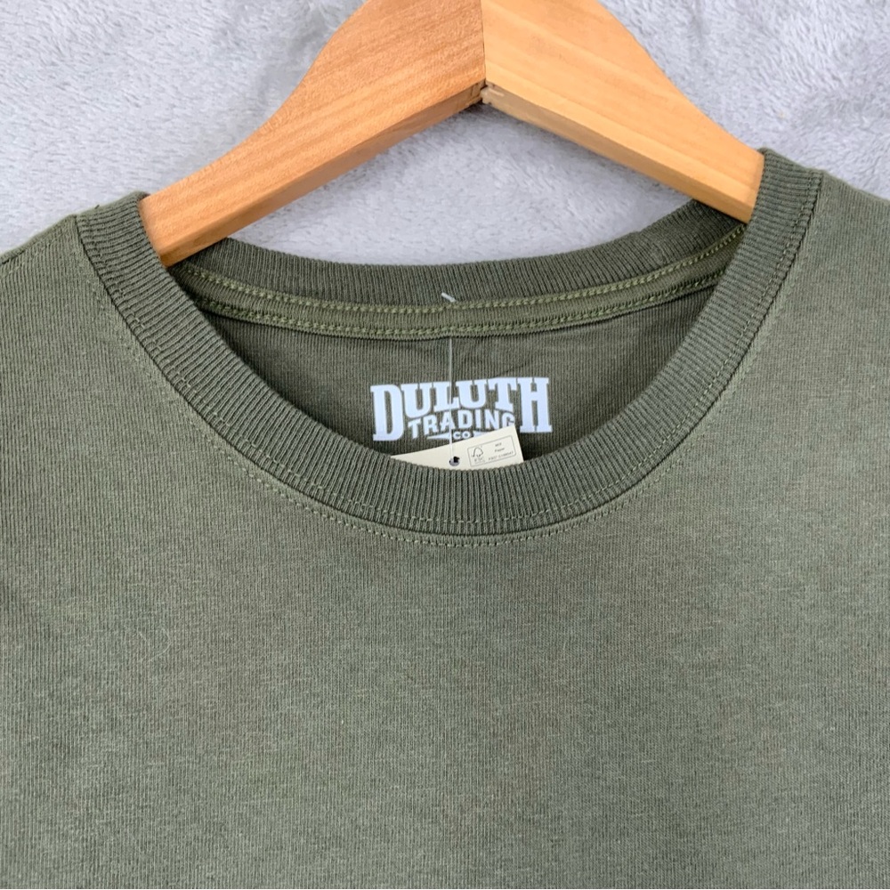 Duluth Trading Olive Green T-Shirt. Men’s Size Small (NWT). - Picture 2 of 7